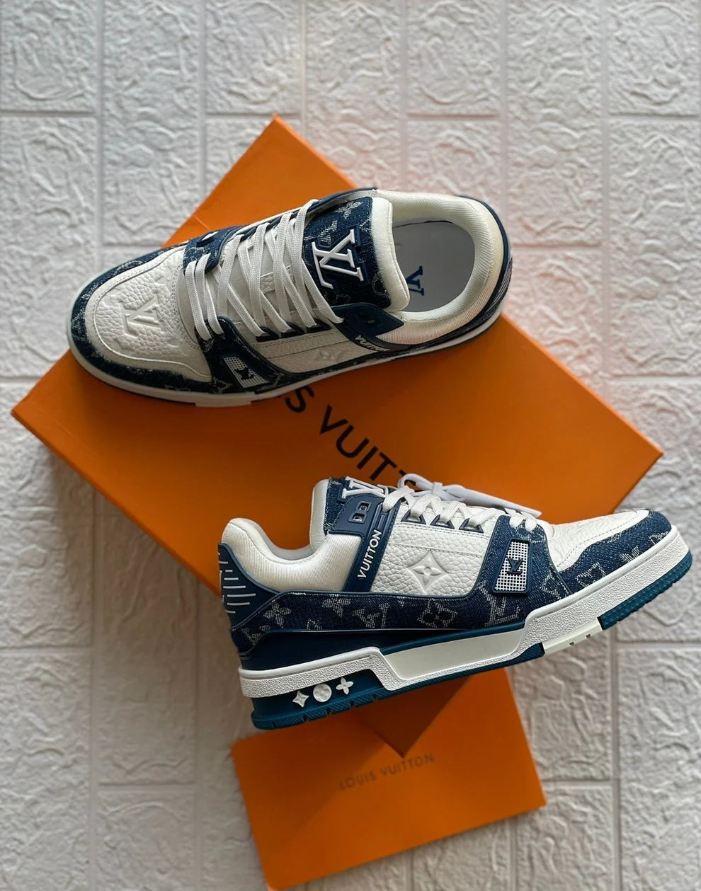 LV Trainer Sneaker - Navy