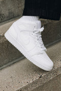 Nike Air Jordan 1 Mid - "Triple White"